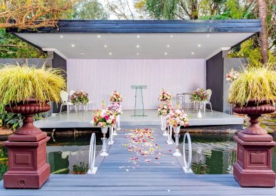 The garden wedding venue